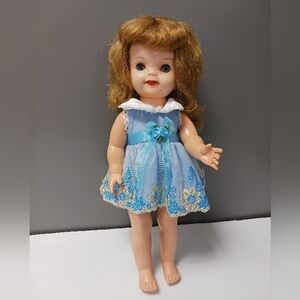 Vintage 1959Patsy Ann Doll. Measures About 15 Inches. Strawberry Blonde Hair.GUC